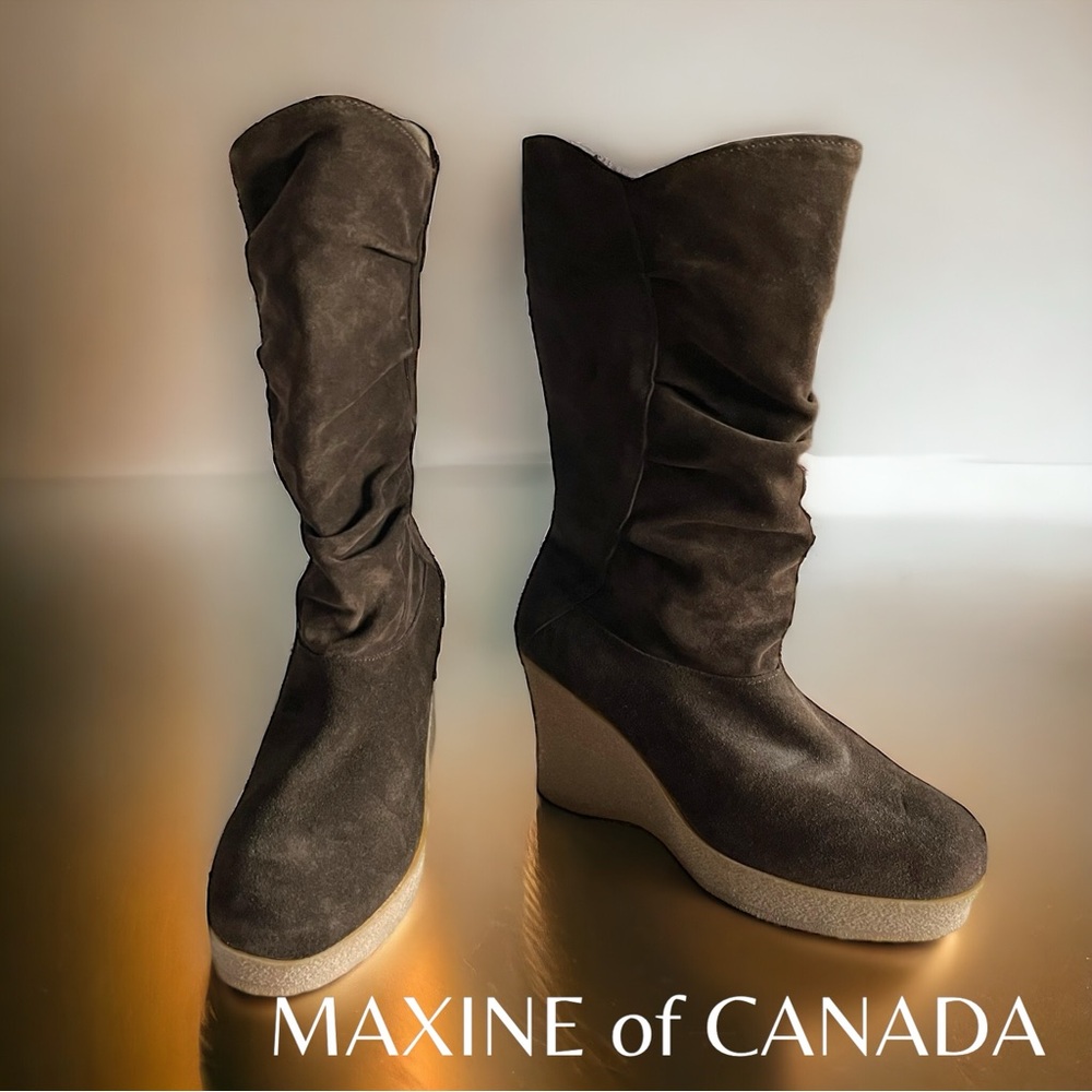 MAXINE OF CANADA WATERPROOF SUEDE BOOTS NEW